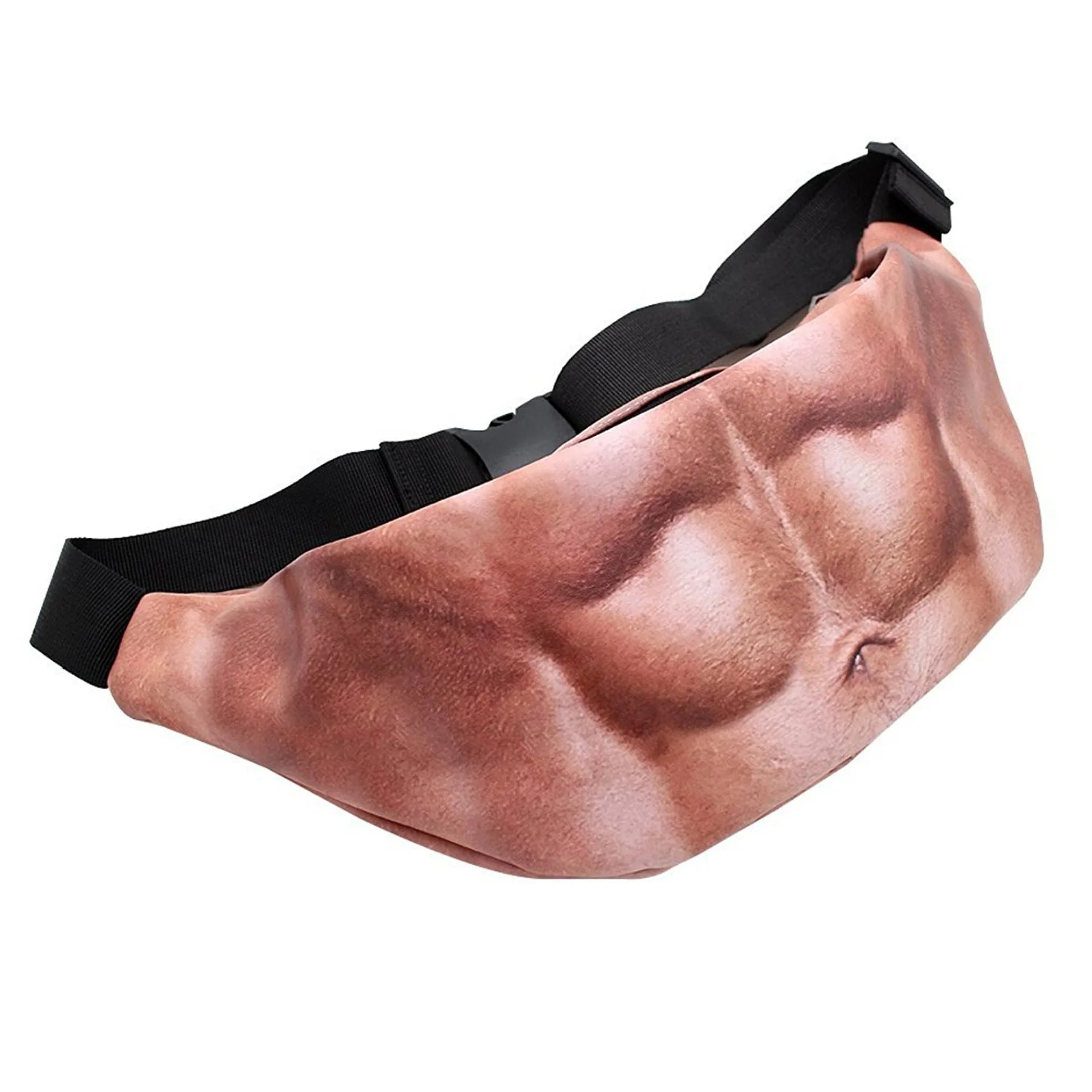Invisible beer belly waist bag -3D fake belly waist bag, hidden storage bag for outdoor and travel use