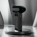 Mini Handheld Turbine Fan with 4 Speed Settings, Night LED Lighting, Portable One-Key Turbine for Infinite Air/Water/Dust Blowin