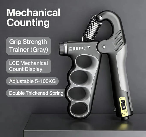 Adjustable Hand Gripper 5-100Kg Forearm Wrist Trainer for Gym Muscle Recovery Fitness Equipment